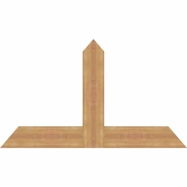 Ekena Millwork Portland Timber Gable Bracket, Western Red Cedar, 48"W x 28"H x 1 1/2"D x 5 1/2"F, 14/12 Pitch GBW048X28X0206POR00SWR